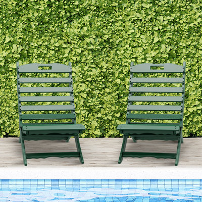 Alexeya Foldable Outdoor Adirondack Chair