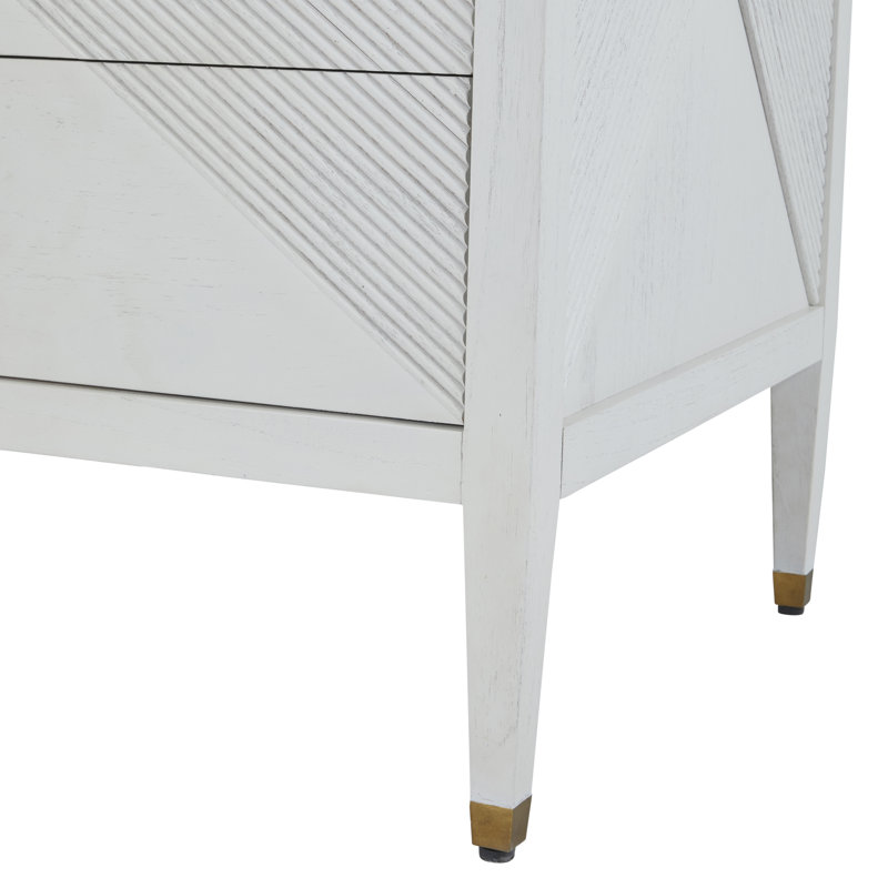 Julia 6 Drawer 57.5" W Solid Wood Double Dresser