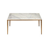 Oblique Marble Square Cocktail Table