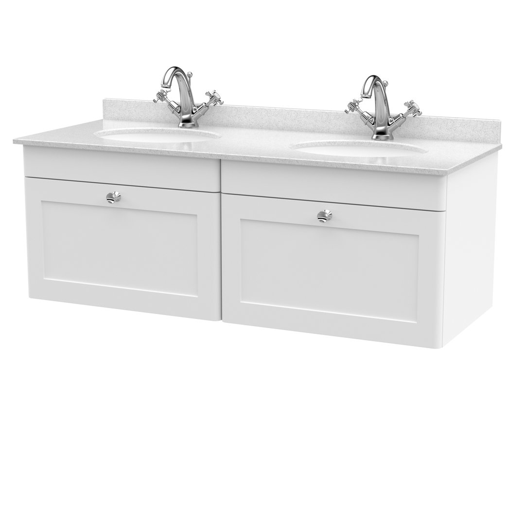 Classique 1220mm Double Bathroom Vanity with Undermount Vitreous China Basin