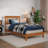 Mission Low Profile Solid Wood Platform Bed-8177467-2367025