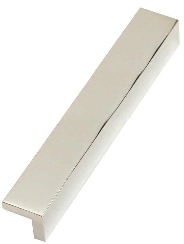 Polished Chrome 8.5" Modern Finger Pull with Mounting Hardware