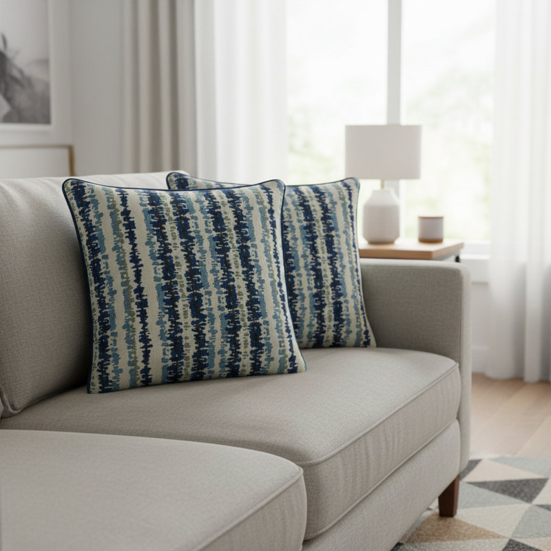 Antigua Square Pillow Cover & Insert, Spice Abstract