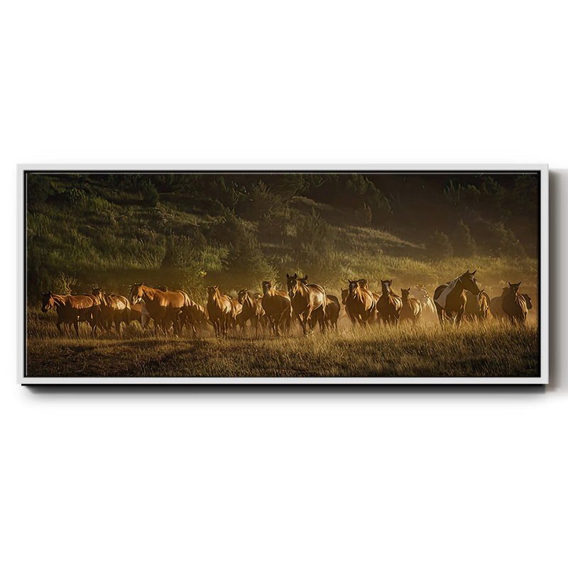Wild and Free III - Toile encadrée, H 8 po x l 20 po