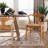 bali & pari Fika Dining Chair with Woven Seagrass Seat - Handwoven Wicker Armchair with Wishbone Backrest, Boho Coastal Seating