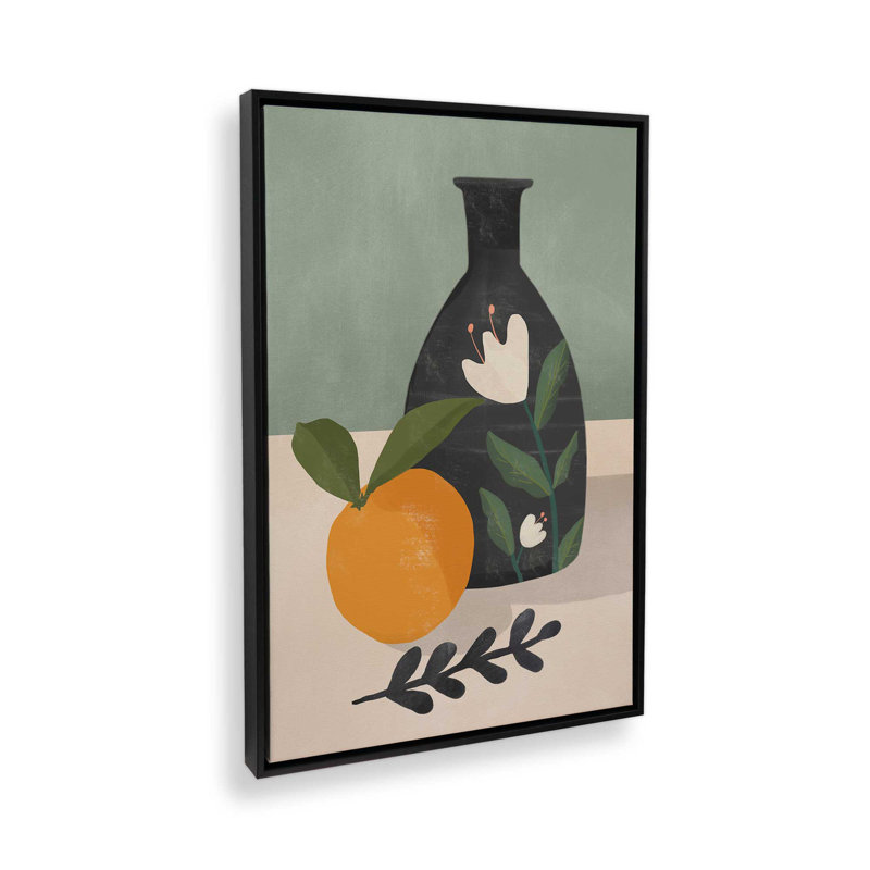 «Still Life 5» par Thingdesign, reproduction d'art, Noir, Impression encadrée sans passe-partout, H 16 po x l 12 po