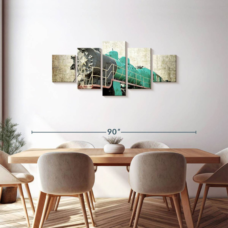Vintage Train, 30" H x 68" W