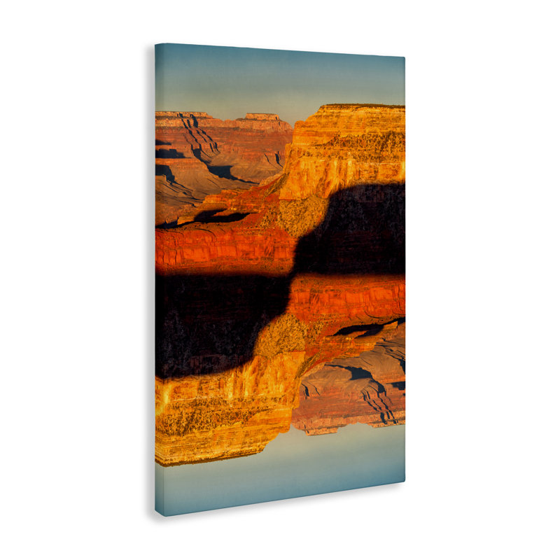 Surreal Canyon Reflection Canvas, design by Robin Vandenabeele, 45" H x 30" W