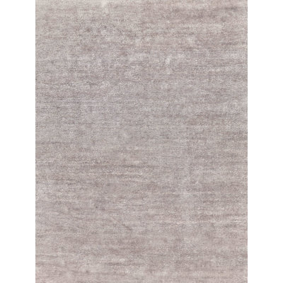 Plush Area Rug in Light Silver