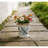 7.1X7.1X6.7" Ceramic Planter With Floral Pattern, Set Of 2