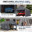 10 Ft. W X 20 Ft. D Car Canopy Portable Garage, Heavy Duty Car Port With Roll-up Ventilated Windows , Uv Resistant Waterproof All-season Tarp For Car, Boat And Emergency Shelter, White/ Black/ Yellow-123629355-123629353