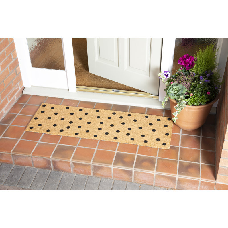 Calvin-Jamie Non-Slip Polka Dots Indoor / Outdoor Doormat