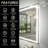  Wayfair Basics® UL Certified Front & Back LED Anti-Fog Tempered Glass Bathroom/Vanity Mirror with 3-Year Warranty-98364452