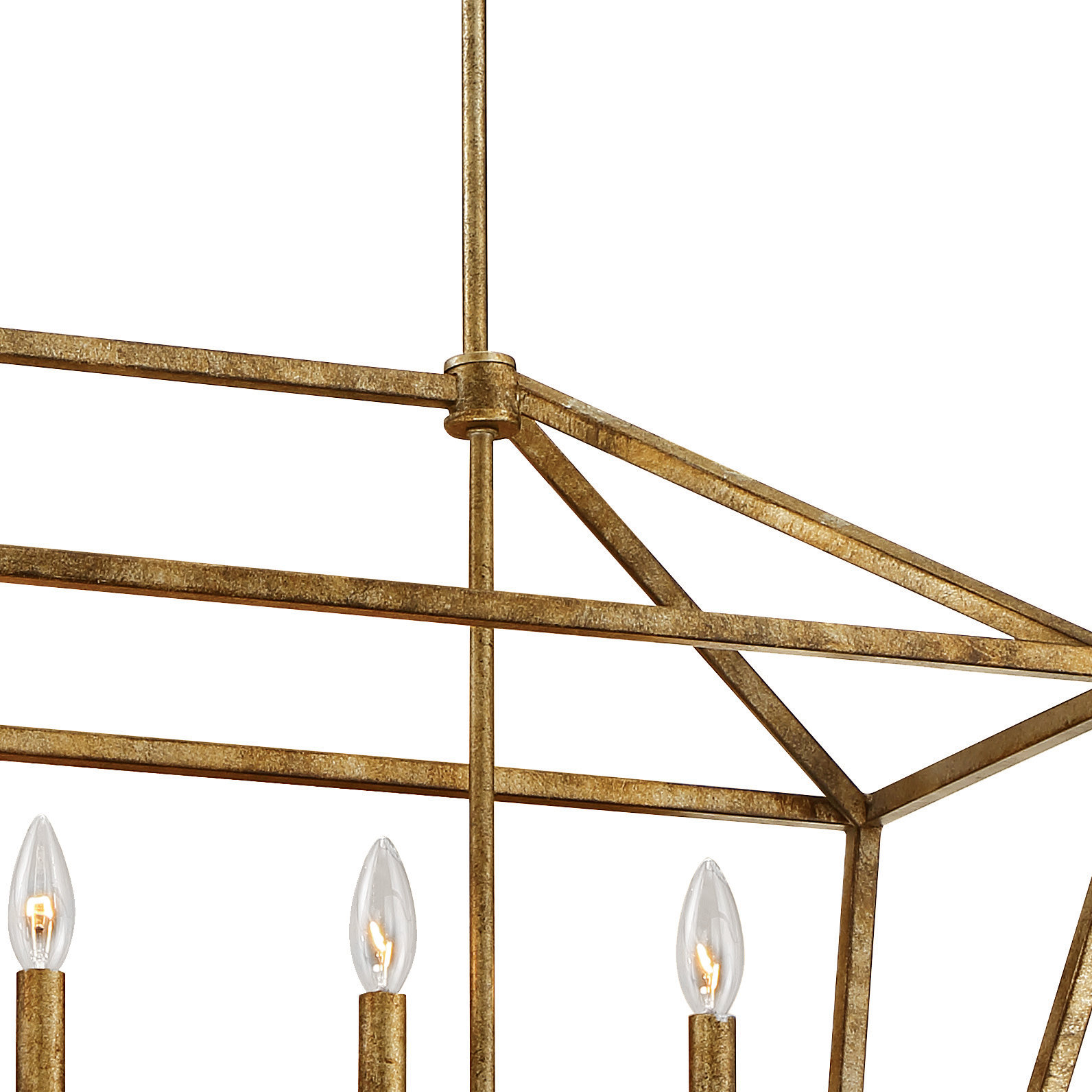 Glenhaven 5 Light Dimmable Pendant, Vintage  Gold