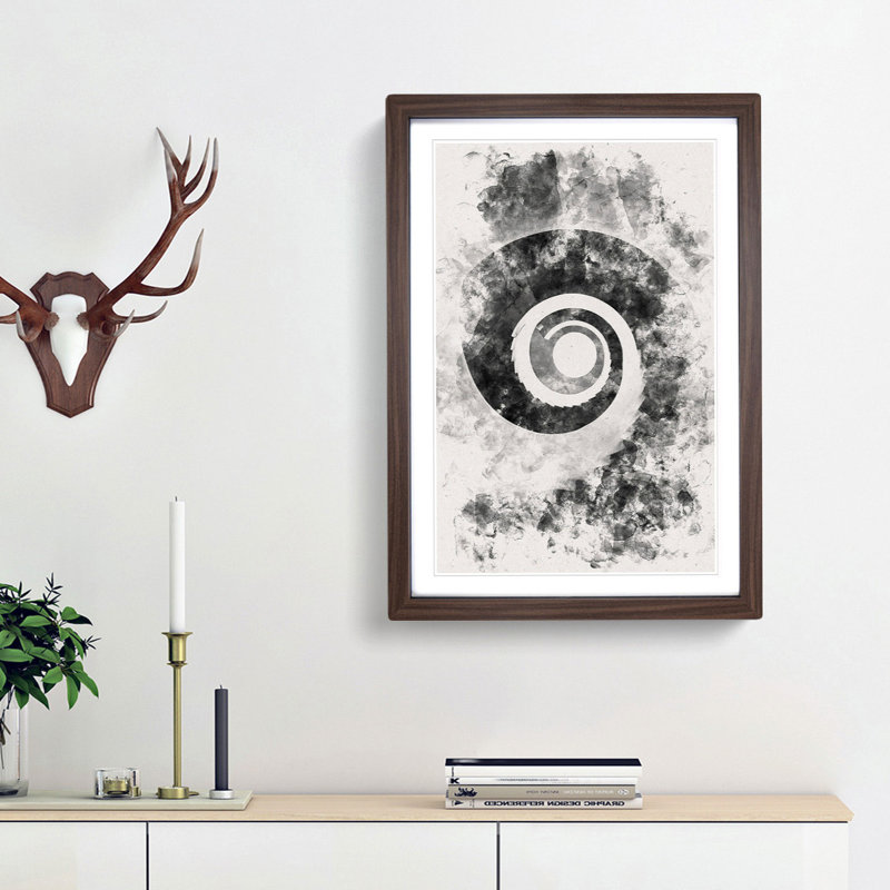 Spiral Staircase Abstract - Picture Frame Graphic Art Print, Walnut Framed, 33cm H x 24cm W x 2cm D