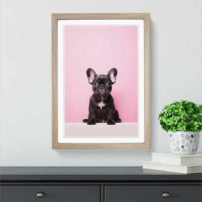French Bulldog Minimalism No.4 - Framed Print