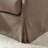 32.3" W Down Fill Slipcovered Swivel Barrel Chair with Toss Pillows-761756465