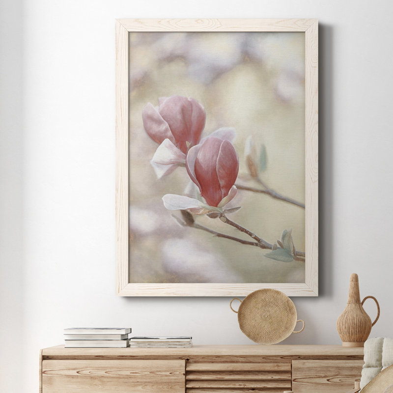 Blooming Hearts - Photographie de cadre photo sur toile, Blanc, 20" H x 17" W x 1" D