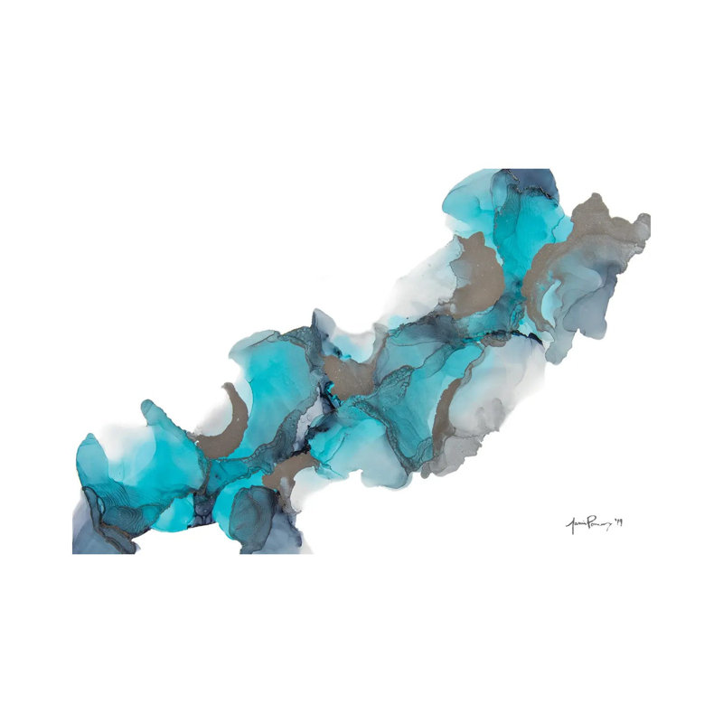 Eaux glacées par Jamie Pomeranz-reproduction d’art, Pas de tapis, Toile tendue, H 8 po x l 12 po x P 0,75 po