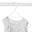 Cintres Hascal Slim Sure-Grip avec crochet pivotant - blanc et bleu