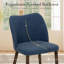 Upholstered Solid Wood Small Dining Chairs - Ergonomic Curve & Plush Padding for Multiple Spaces-1858175996