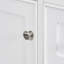 Meuble-lavabo simple Omarr 36 avec plateau en bois massif et panneau de fibres à densité moyenne