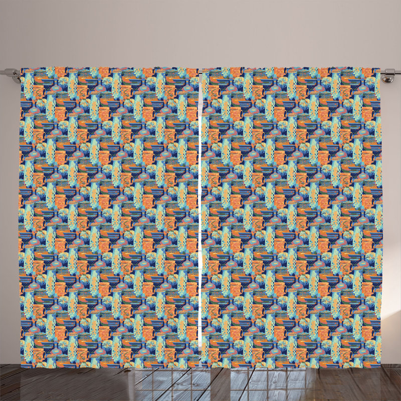 Semi Sheer Curtain Pair