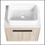 Ensemble de meuble-lavabo mural 24 po avec lavabo en céramique Modern Design