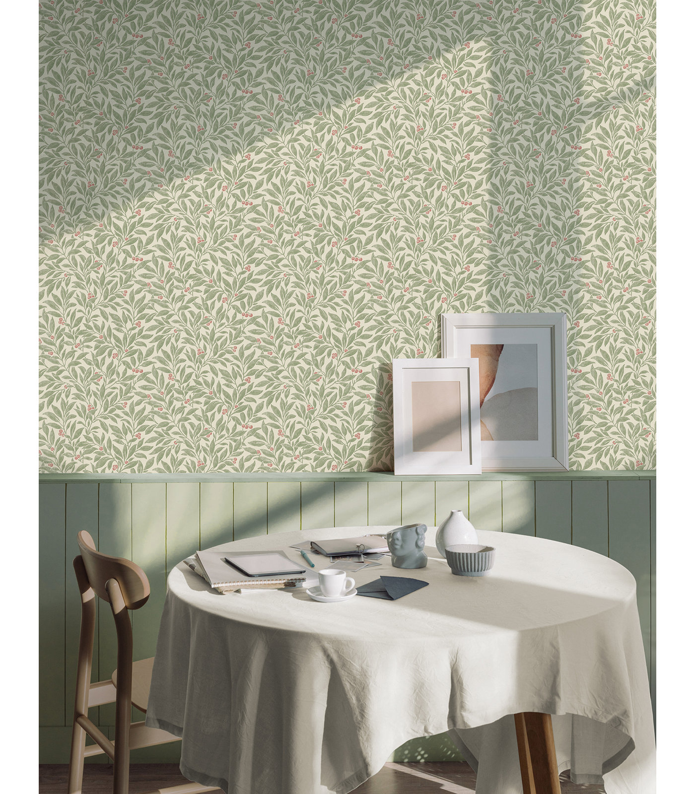 Vine Wallpaper Double Roll, Green
