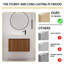  Meuble-lavabo mural simple 30 po avec plateau en résine Cranar-2022114547