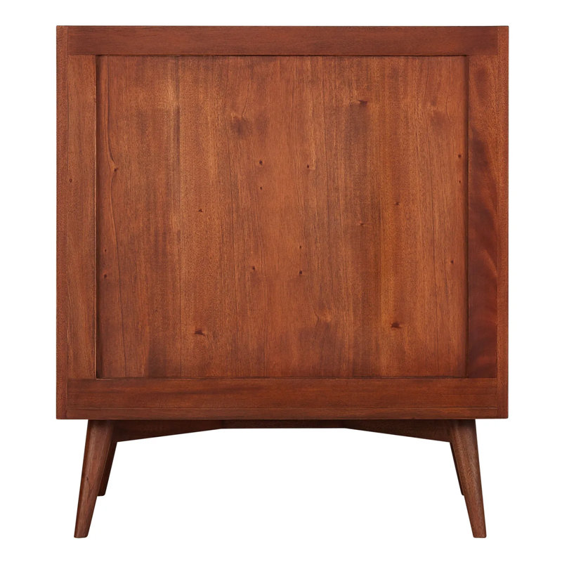 30" Novak Single Bathroom Vanity Set with Oval Undermount Sink, Natural Teak, 8" Widespread, Carrara Marble