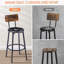 Ensemble de table de bar avec deux tabourets de bar confortables avec sièges et dossiers moelleux, idéal pour divers espaces intérieurs