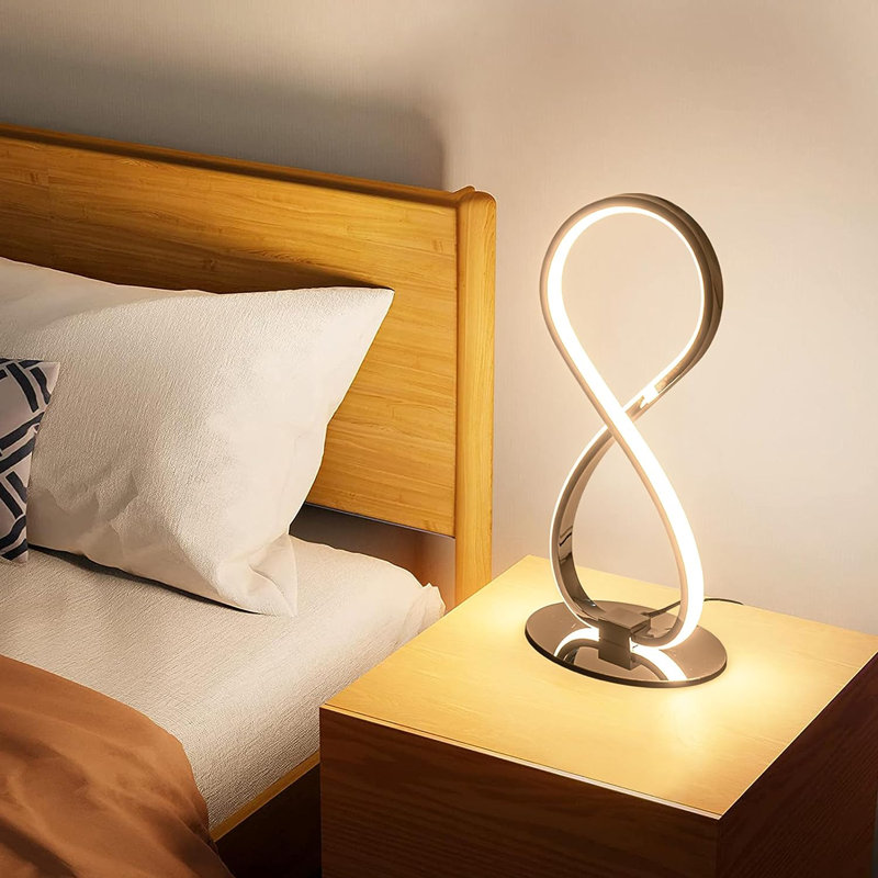 Lampe fantaisie en métal Inaky, Chrome, 3200 K