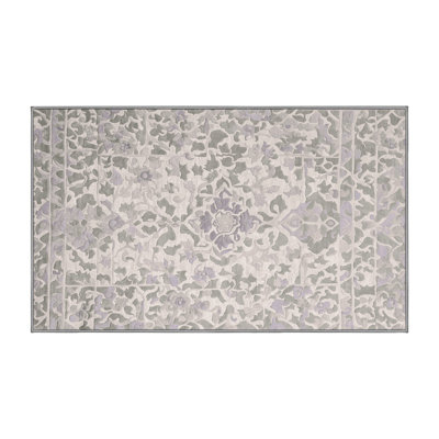Tapis gris lavable à la machine