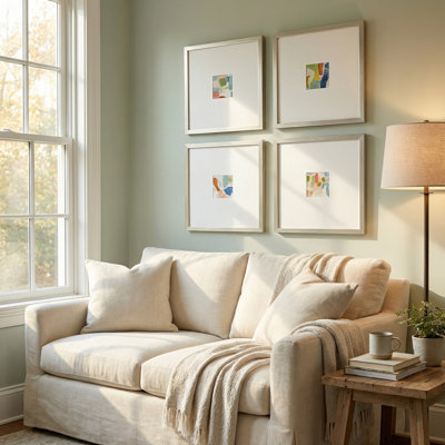 Movements In Color 4-Piece Contemporary Abstract Framed Wall Art Set