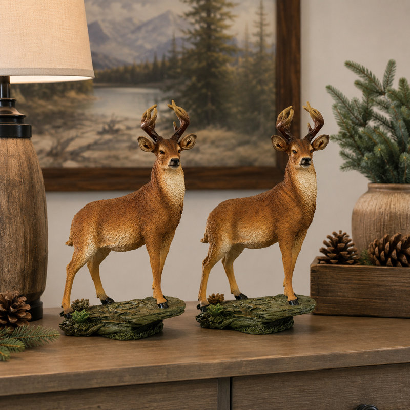 Ensemble de 2 figurines de chevreuil Woodland