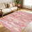 Pink Abstract carpet-easy to clean, machine-washable, soft and comfortable; suitable for door mats, kitchens, living rooms, bedrooms, corridors, and laundry areas. Easy to clean, durable carpet for home decoration.-558741403