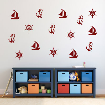 Décalcomanie murale nautique