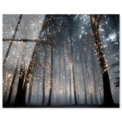 Galactic Timber I, impression fantaisiste sur acrylique, prêt à accrocher