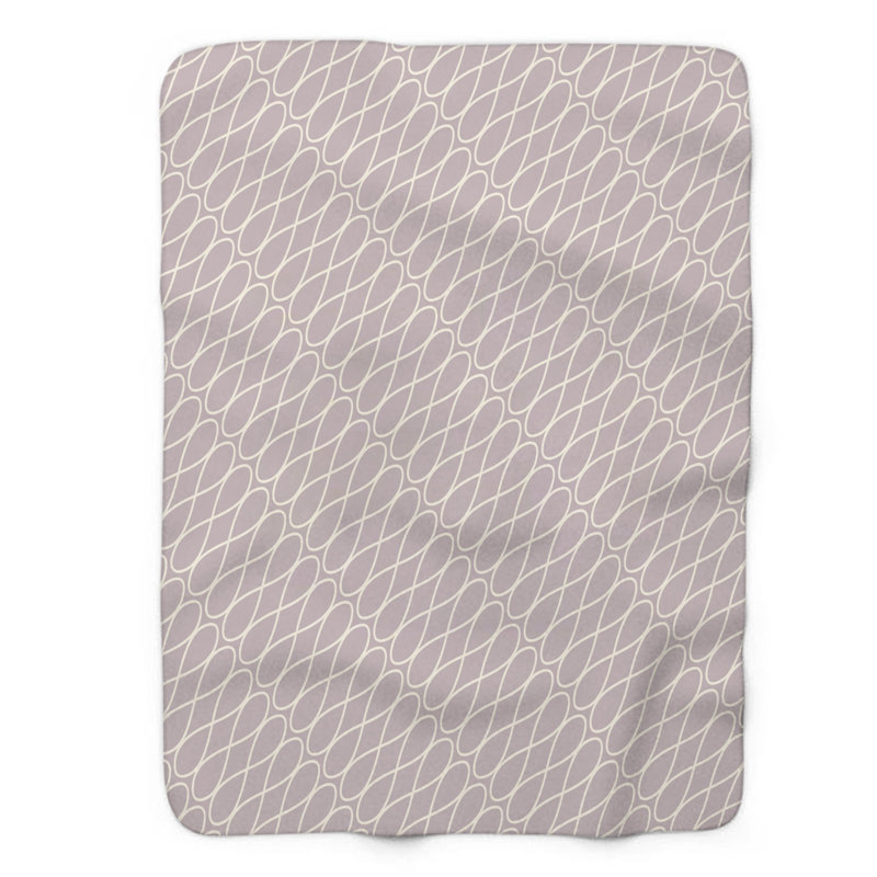 Mauve 1 pièce - Couverture Sherpa Premium, Lit simple