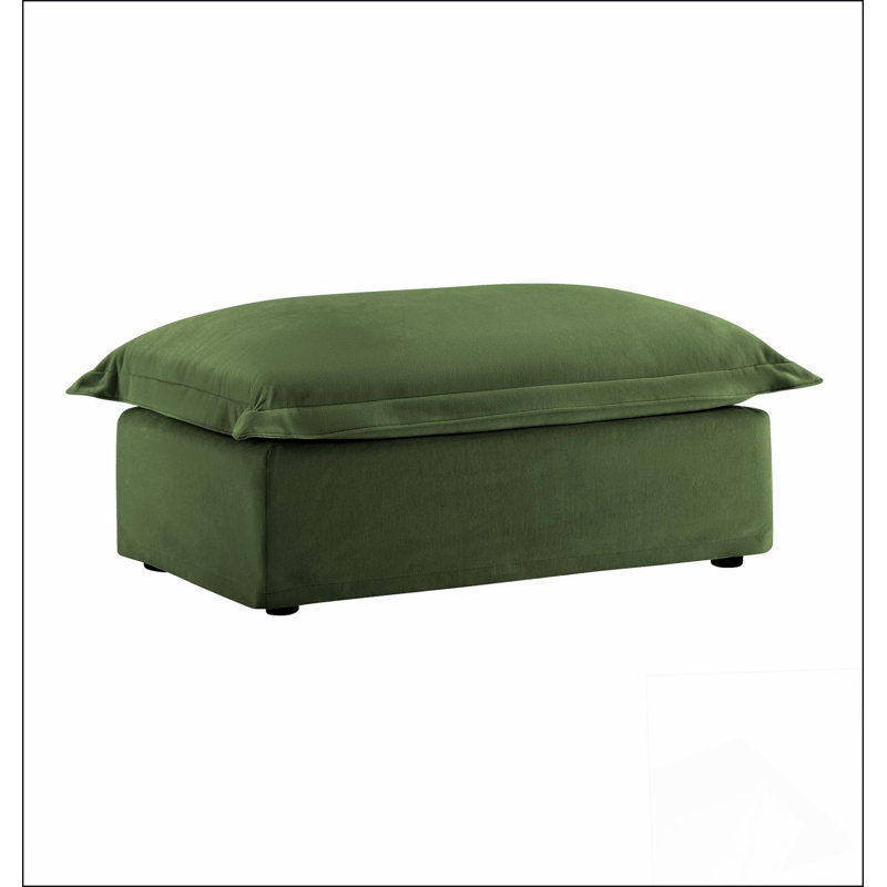 Koala Ottoman Comfortable choice, multiple functions, classic design, and cozy corners, Green Chenille