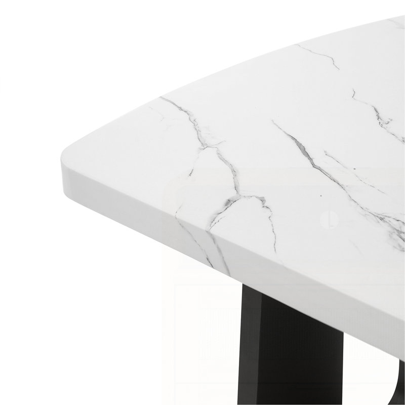 Table de salle à manger 63 po, Blanc