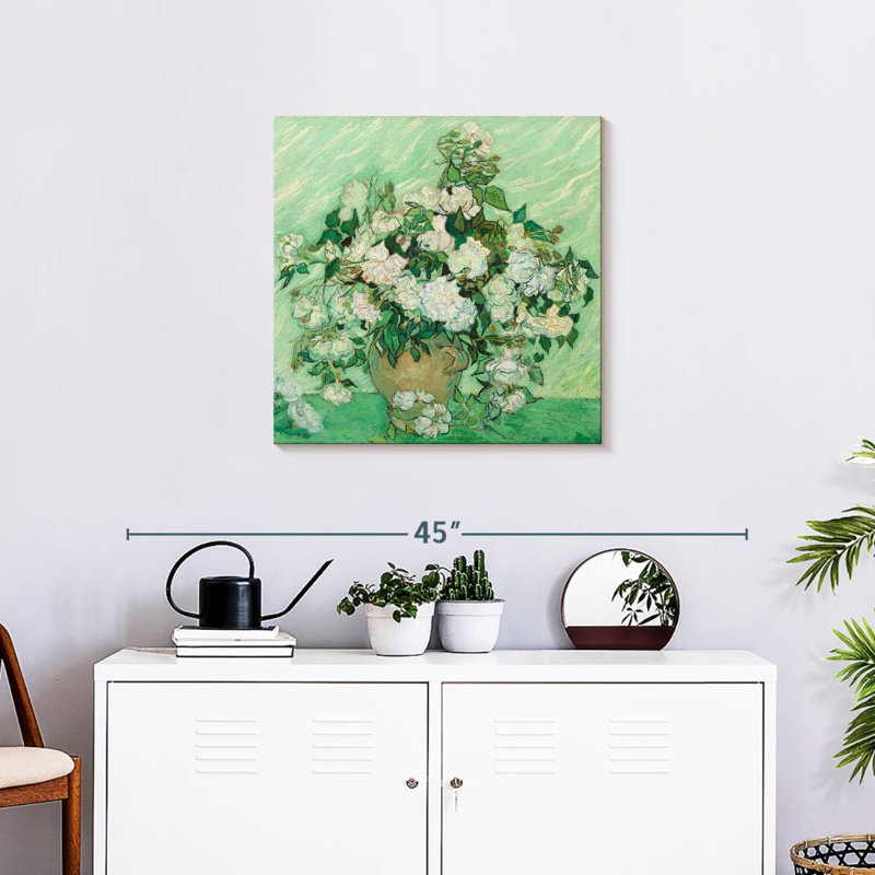 Harnek Green Field Roses, 24" H x 24" W