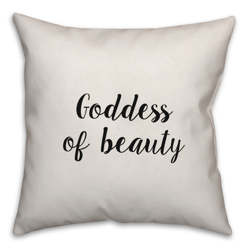 Coussin Déesse de la beauté, 16 po x 1 po