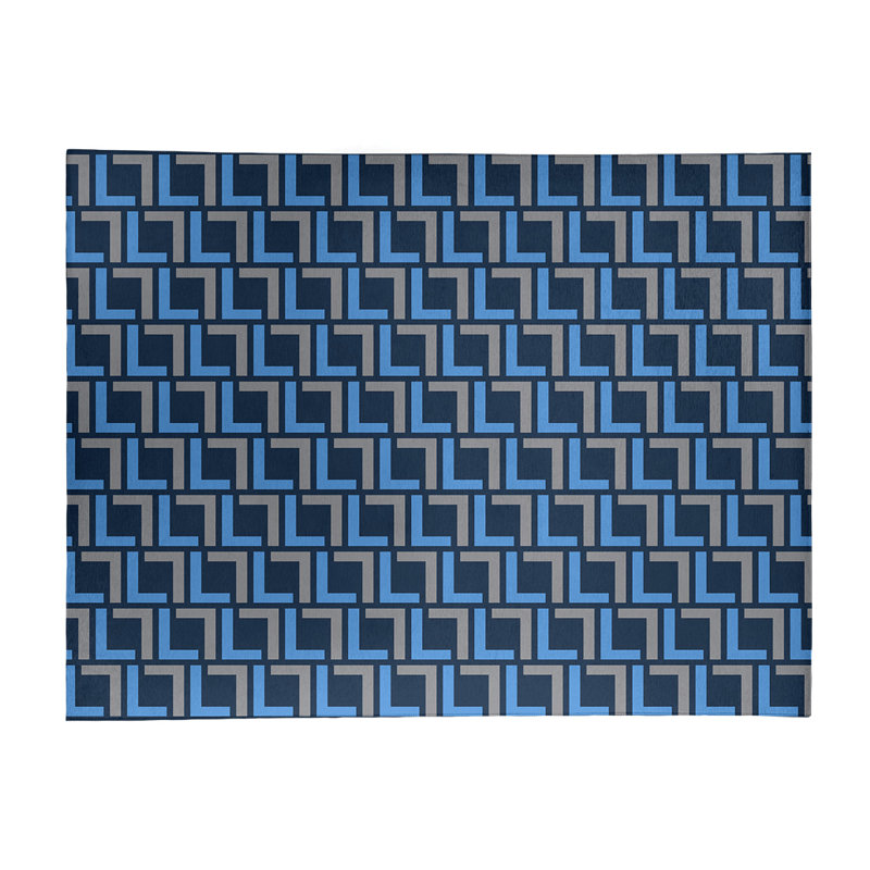 Geometric Indoor Rug, Rectangle 9' x 12'