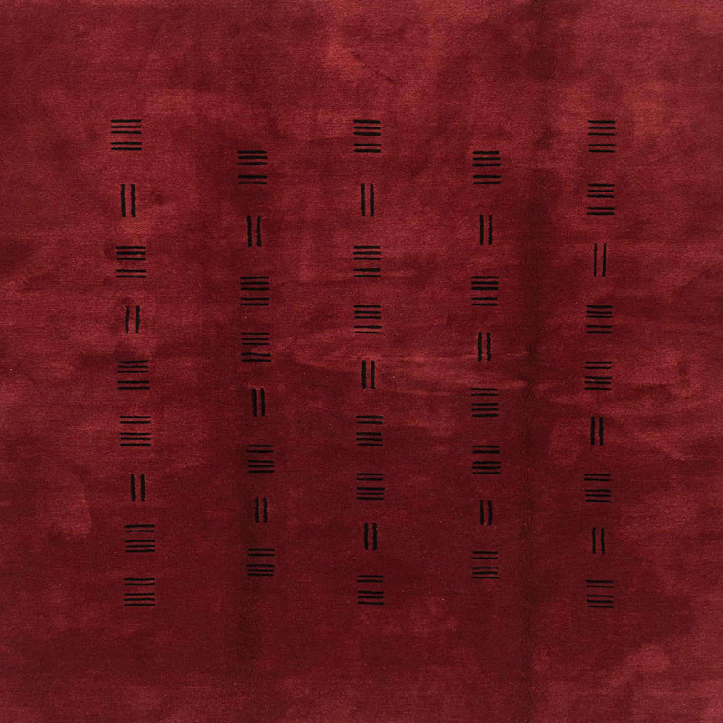 Tapis 100% abstrait 3591 lavable à la machineWSH-ABS3591, Carré 6 pi