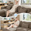 Canapé modulaire en forme de U de 131,5 po à 4 places modulaire en U avec coussin et 2 repose-pieds mobile-130915753