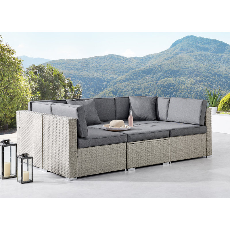 Erke 5 - Person Seating Group with Cushions, Grey, Light Grey