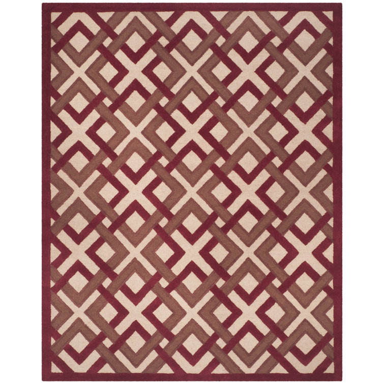Lattice Martha Stewart Hand Tufted Wool Pile Geometric Rug