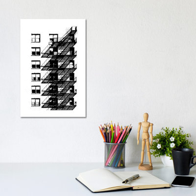 NYC In Pure B&W X by Jeff Pica - Wrapped Canvas Print